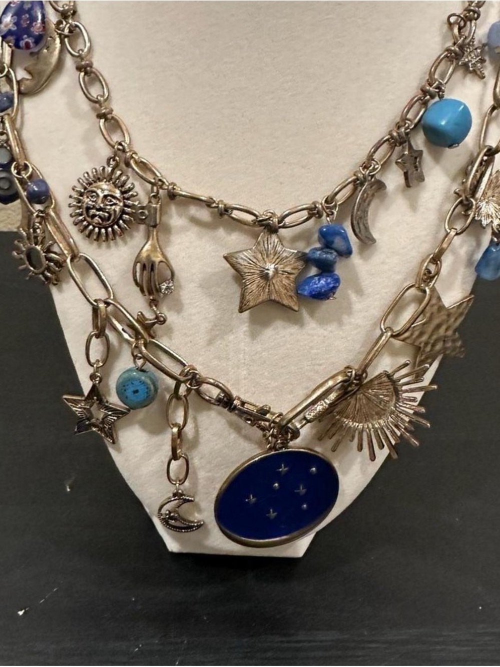 Free People Maxamillion Star Girl Necklace Celestial Layer NWT - Picture 2 of 4